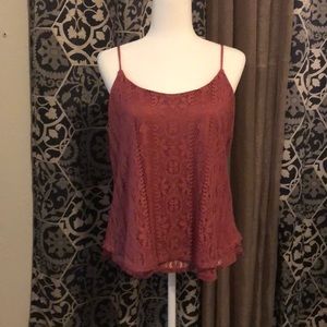 Maurices strappy tank with tie in back